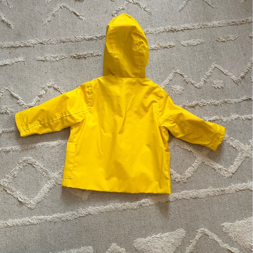Baby Gap Toggled Yellow Rubber Rain Slicker - Picture 3 of 4